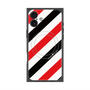 プレミアムパネル with MagSafe［ Big Stripe - Red × Black ］