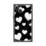 プレミアムパネル with MagSafe［ Dot Hearts - Black ］