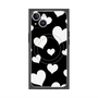 プレミアムパネル with MagSafe［ Dot Hearts - Black ］