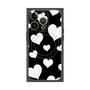 プレミアムパネル with MagSafe［ Dot Hearts - Black ］