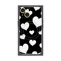 プレミアムパネル with MagSafe［ Dot Hearts - Black ］