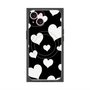 プレミアムパネル with MagSafe［ Dot Hearts - Black ］