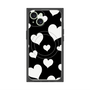 プレミアムパネル with MagSafe［ Dot Hearts - Black ］