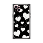 プレミアムパネル with MagSafe［ Dot Hearts - Black ］