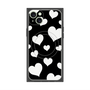 プレミアムパネル with MagSafe［ Dot Hearts - Black ］