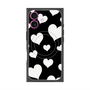 プレミアムパネル with MagSafe［ Dot Hearts - Black ］