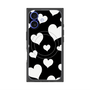 プレミアムパネル with MagSafe［ Dot Hearts - Black ］
