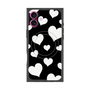 プレミアムパネル with MagSafe［ Dot Hearts - Black ］