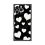 プレミアムパネル with MagSafe［ Dot Hearts - Black ］
