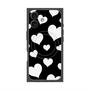 プレミアムパネル with MagSafe［ Dot Hearts - Black ］