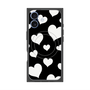 プレミアムパネル with MagSafe［ Dot Hearts - Black ］