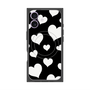 プレミアムパネル with MagSafe［ Dot Hearts - Black ］