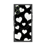 プレミアムパネル with MagSafe［ Dot Hearts - Black ］