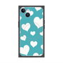プレミアムパネル with MagSafe［ Dot Hearts - Blue ］