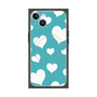 プレミアムパネル with MagSafe［ Dot Hearts - Blue ］