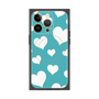 プレミアムパネル with MagSafe［ Dot Hearts - Blue ］