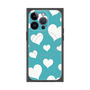 プレミアムパネル with MagSafe［ Dot Hearts - Blue ］