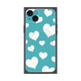 プレミアムパネル with MagSafe［ Dot Hearts - Blue ］