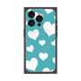 プレミアムパネル with MagSafe［ Dot Hearts - Blue ］