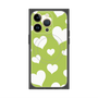 プレミアムパネル with MagSafe［ Dot Hearts - Green ］