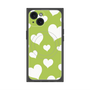 プレミアムパネル with MagSafe［ Dot Hearts - Green ］