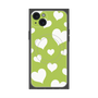 プレミアムパネル with MagSafe［ Dot Hearts - Green ］