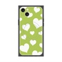 プレミアムパネル with MagSafe［ Dot Hearts - Green ］