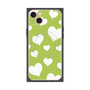 プレミアムパネル with MagSafe［ Dot Hearts - Green ］