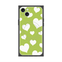 プレミアムパネル with MagSafe［ Dot Hearts - Green ］