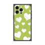 プレミアムパネル with MagSafe［ Dot Hearts - Green ］