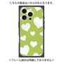 プレミアムパネル with MagSafe［ Dot Hearts - Green ］