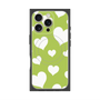 プレミアムパネル with MagSafe［ Dot Hearts - Green ］