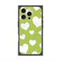 プレミアムパネル with MagSafe［ Dot Hearts - Green ］