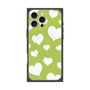 プレミアムパネル with MagSafe［ Dot Hearts - Green ］
