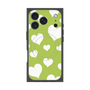プレミアムパネル with MagSafe［ Dot Hearts - Green ］