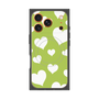 プレミアムパネル with MagSafe［ Dot Hearts - Green ］