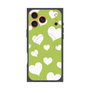 プレミアムパネル with MagSafe［ Dot Hearts - Green ］