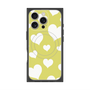 プレミアムパネル with MagSafe［ Dot Hearts - Yellow ］