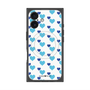 プレミアムパネル with MagSafe［ Stripe Hearts - Blue ］