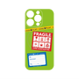 プレミアムパネル with MagSafe［ FRAGILE Stickers - Green ］