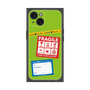 プレミアムパネル with MagSafe［ FRAGILE Stickers - Green ］