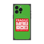 プレミアムパネル with MagSafe［ FRAGILE Sticker - Green ］