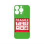 プレミアムパネル with MagSafe［ FRAGILE Sticker - Green ］