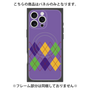 プレミアムパネル with MagSafe［ Nordic Argyle - Purple ］