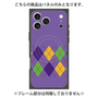 プレミアムパネル with MagSafe［ Nordic Argyle - Purple ］