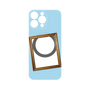 プレミアムパネル with MagSafe［ Photo Frame - Light Blue ］