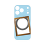 プレミアムパネル with MagSafe［ Photo Frame - Light Blue ］
