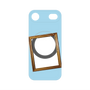 プレミアムパネル with MagSafe［ Photo Frame - Light Blue ］