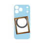 プレミアムパネル with MagSafe［ Photo Frame - Light Blue ］