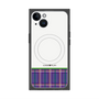 プレミアムパネル with MagSafe［ CASEPLAY Tartan Check - Purple ］